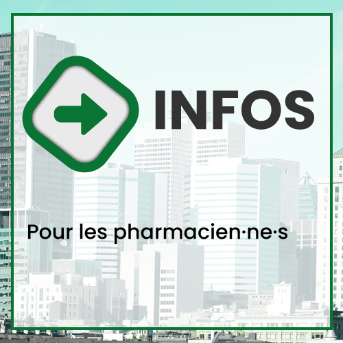 Bouton carré - Info-RLS - Pharmaciens
