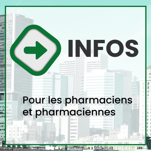 Bouton carré - Info-RLS - Pharmaciens